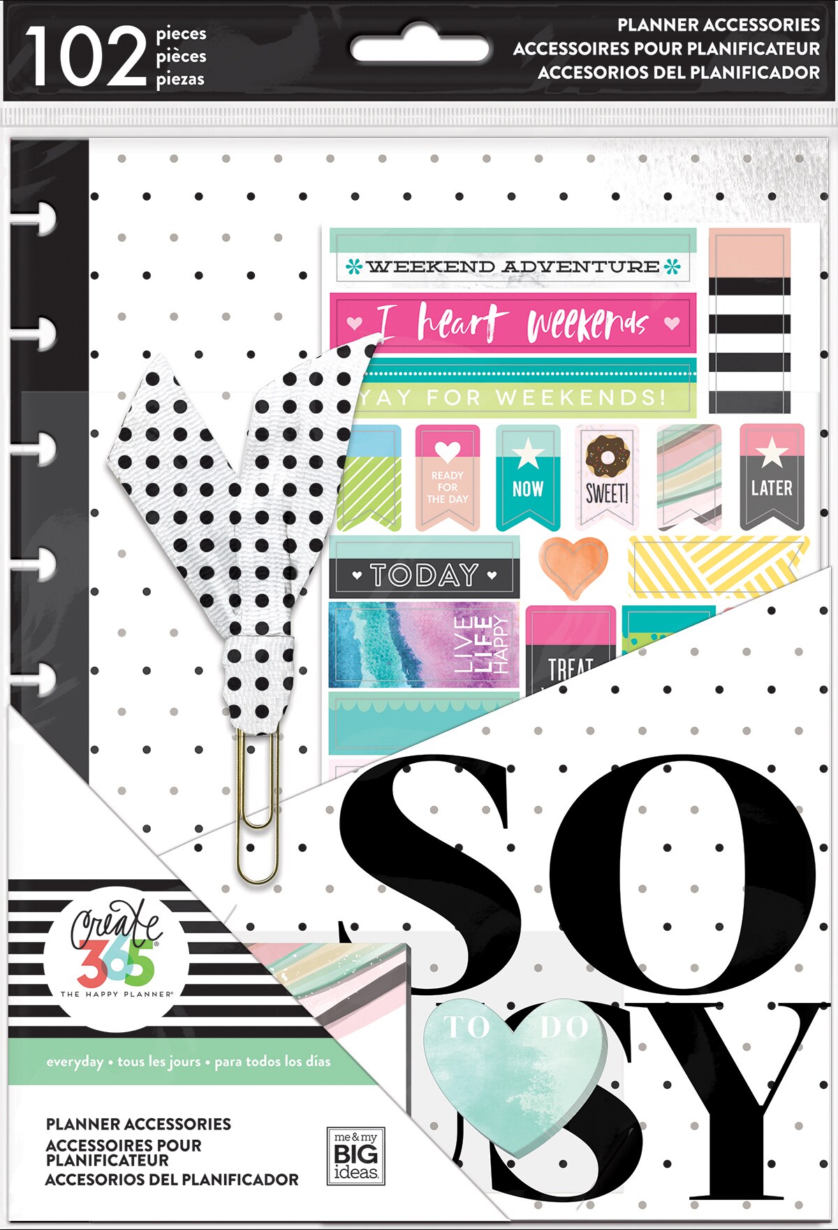 Happy Planner Medium Accessories 102/Pkg-Happy Life