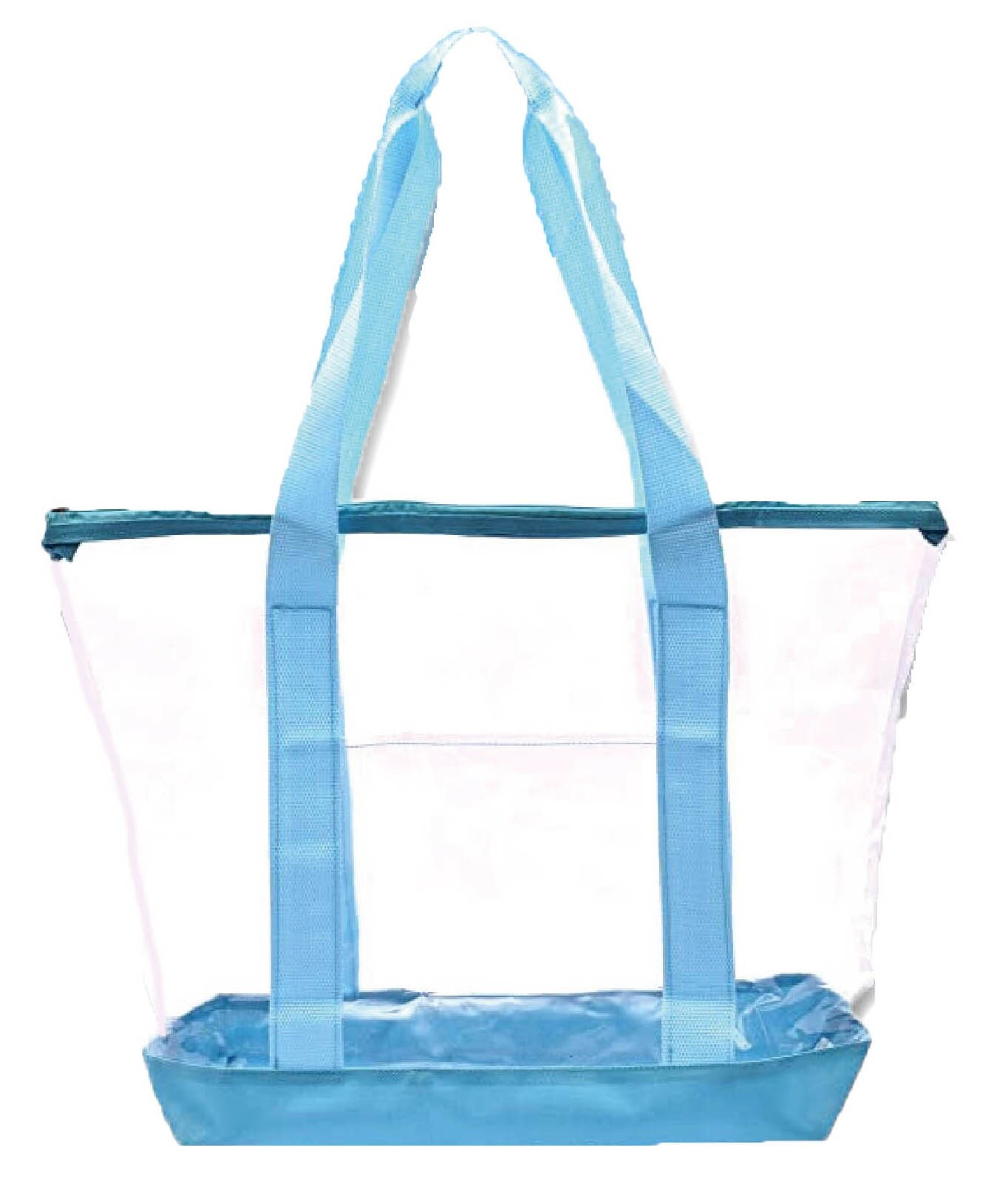 Innovative Home Creations All-Purpose Clear Tote Bag-Periwinkle 19"X14"X6"