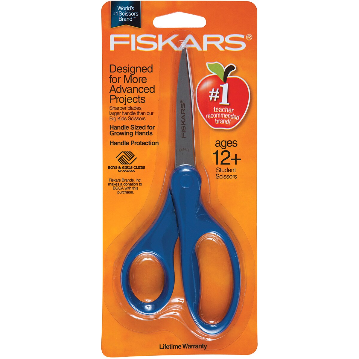 Fiskars Student Pointed Tip Scissors 7-Assorted Colors