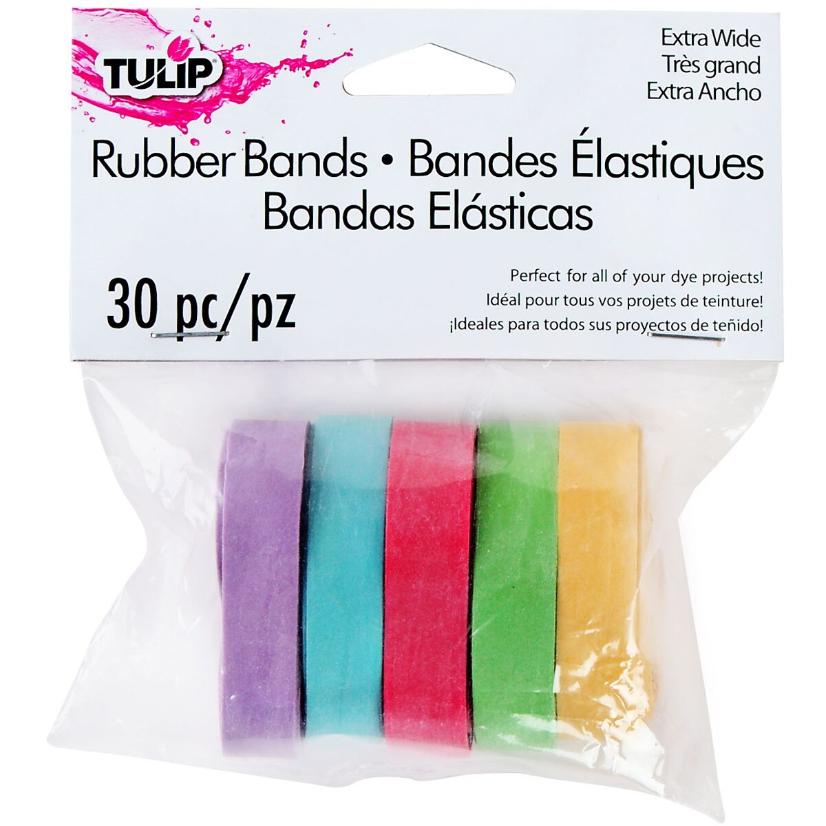 Tulip Extra Wide Rubber Bands 30/Pkg