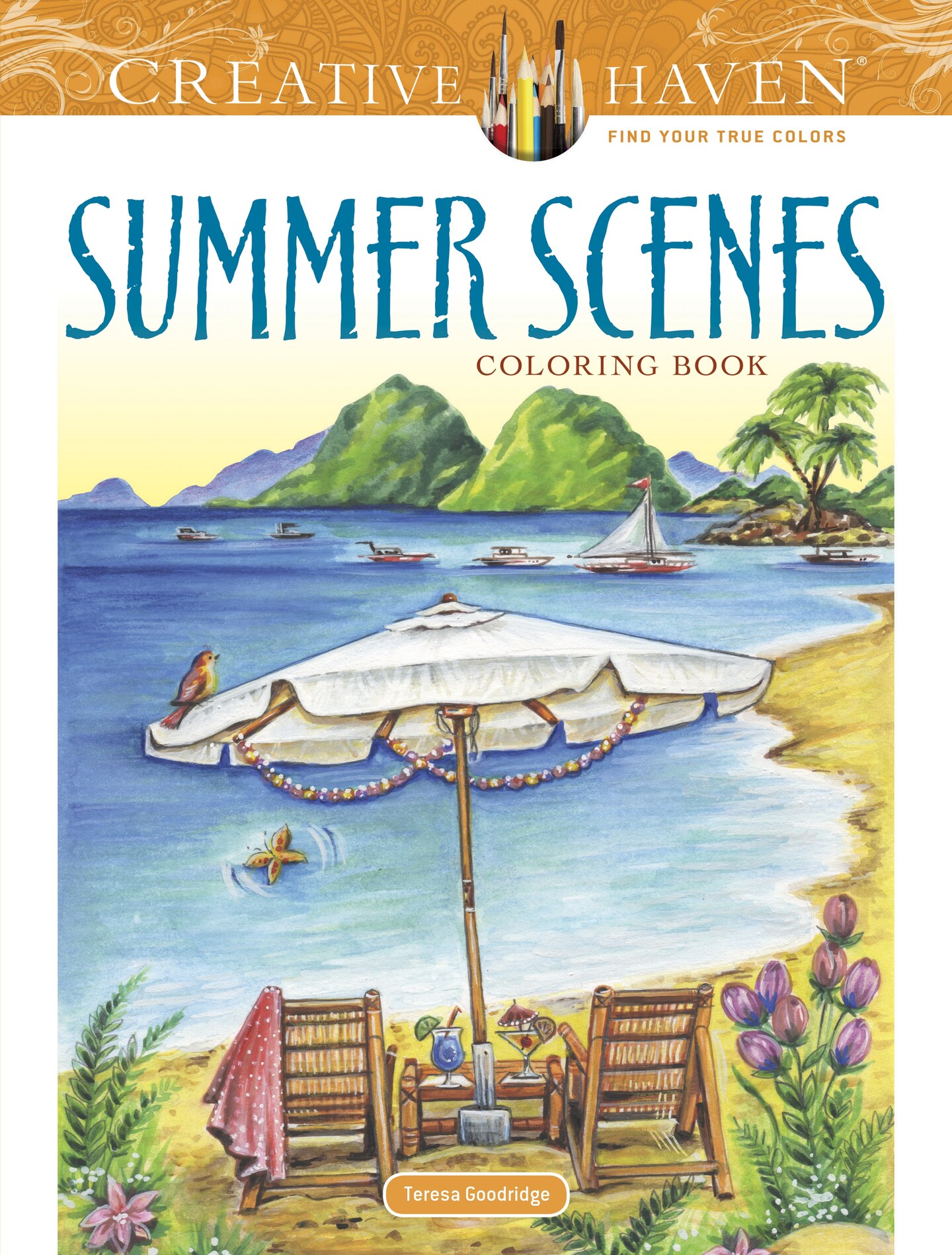 Creative Haven: Summer Scenes Coloring Book-