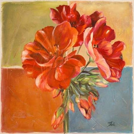 Red Geraniums II Poster Print by Patricia Pinto - Item # VARPDX9314
