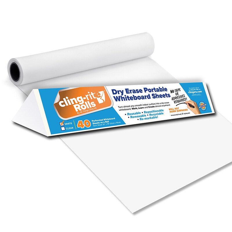 MVISUAL Self-Stick Dry Erase Sheets for Wall, Dry Erase White Board 9 x 12  Inch 5 Pack and 2 Marker, Dry Erase Whiteboards Restickable on Almost Any