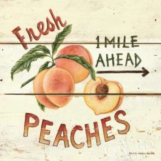 Fresh Peaches Poster Print by David Carter Brown - Item # VARPDX3180