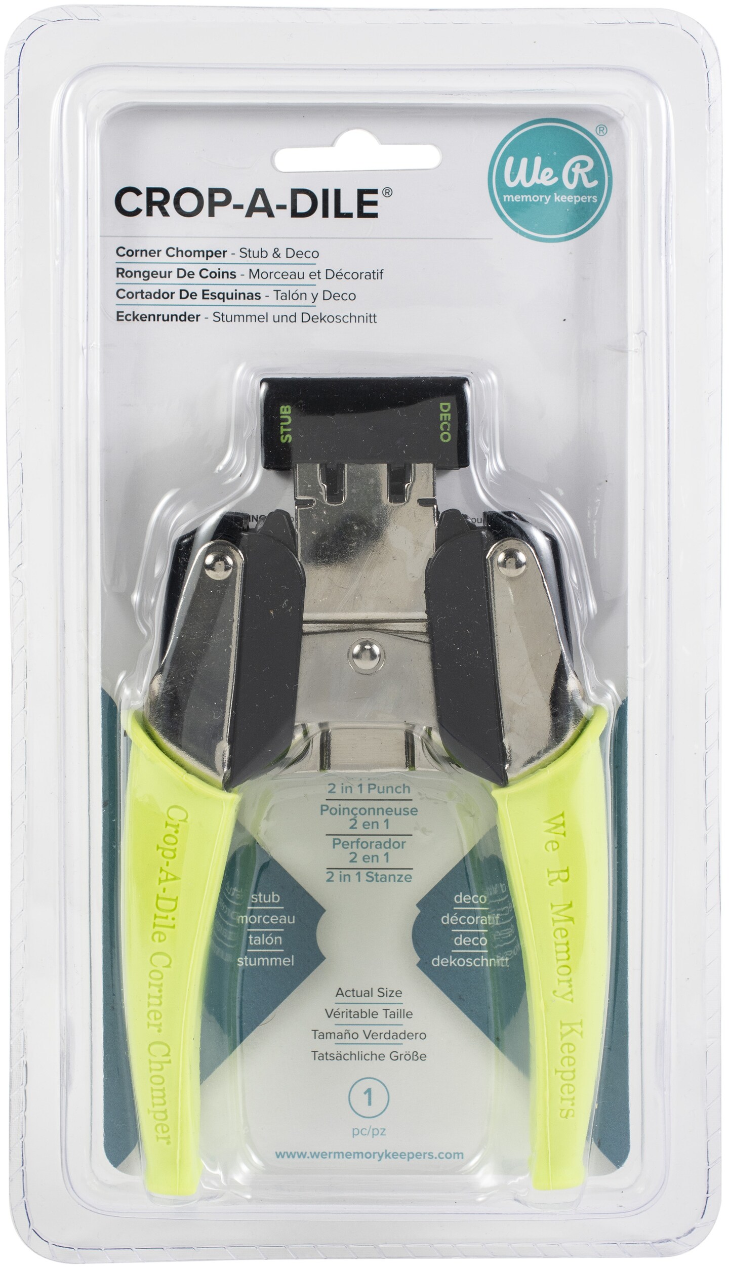 We R Crop-A-Dile Retro Corner Chomper Tool-Stub &#x26; Deco