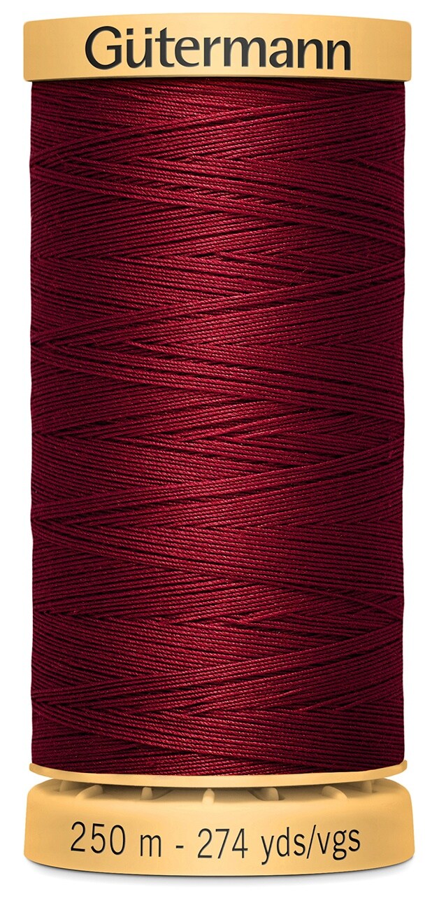 Gutermann Natural Cotton Thread 273yd-Rudy Red