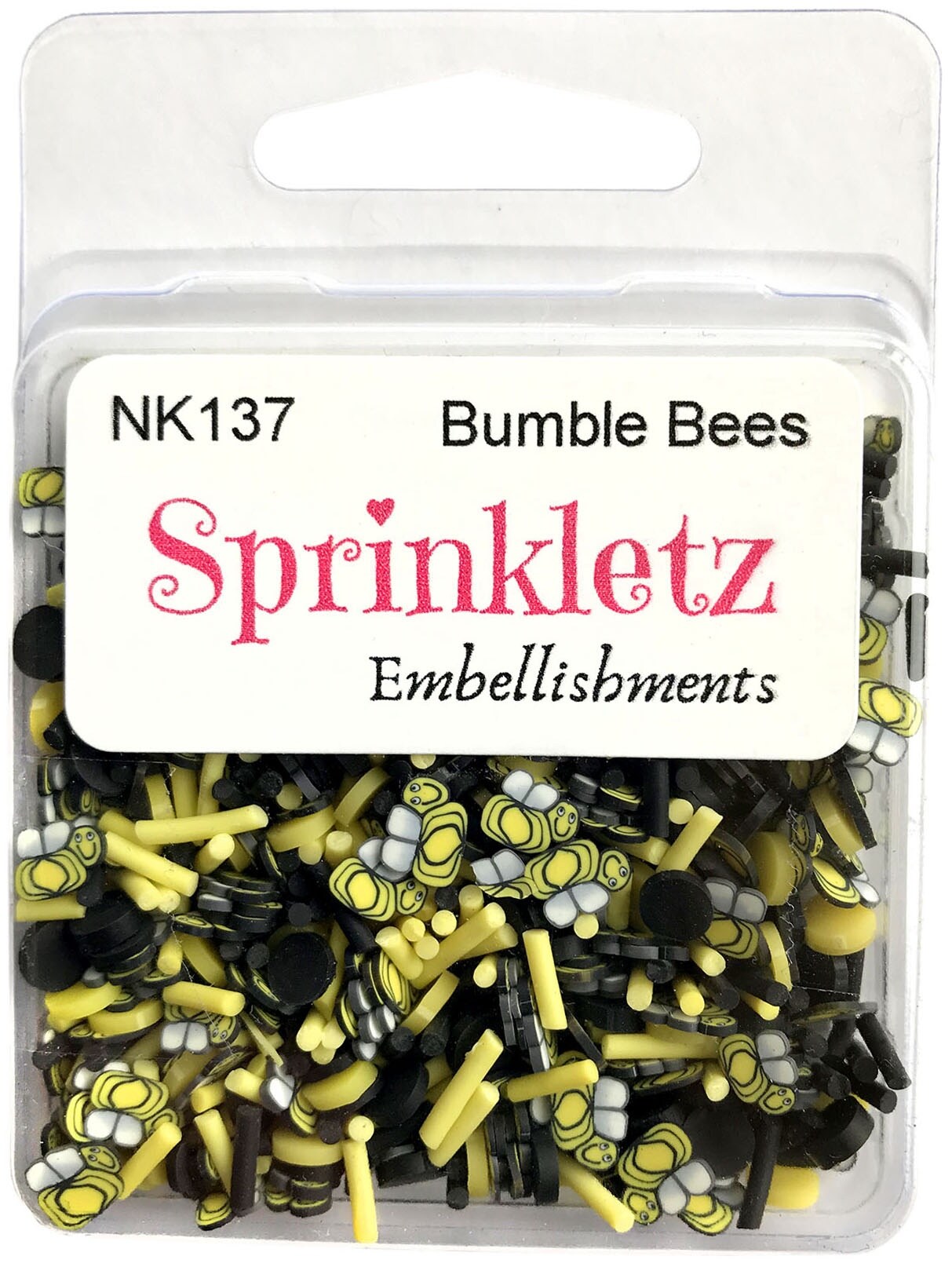 Buttons Galore Sprinkletz Embellishments 12g-Bumble Bees