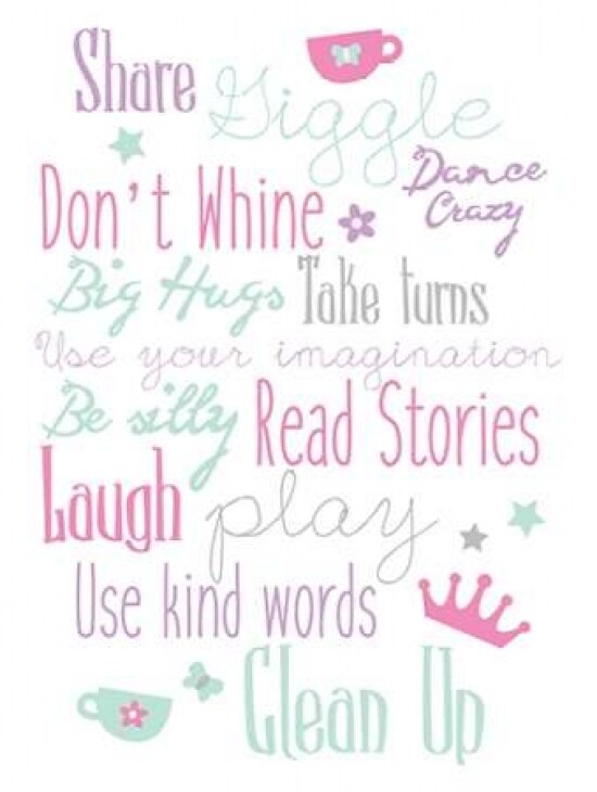 Girls Play Room Rules Poster Print by Jace Grey - Item # VARPDXJGRC577A