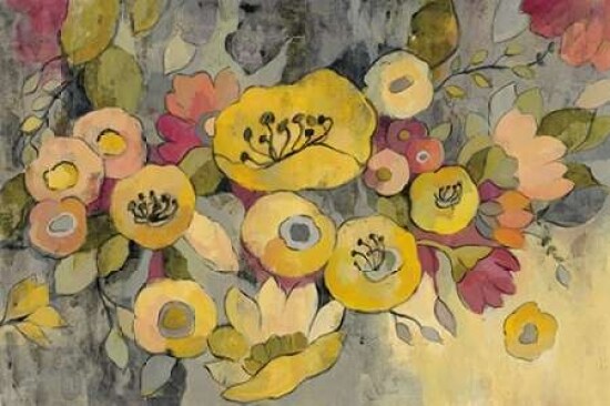 Yellow Floral Duo III Poster Print by Silvia Vassileva - Item # VARPDX21585