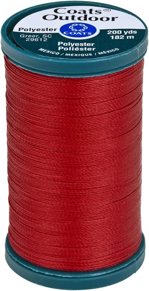 Coats Outdoor Living Thread Mini King Spool 200yd-Red Cherry