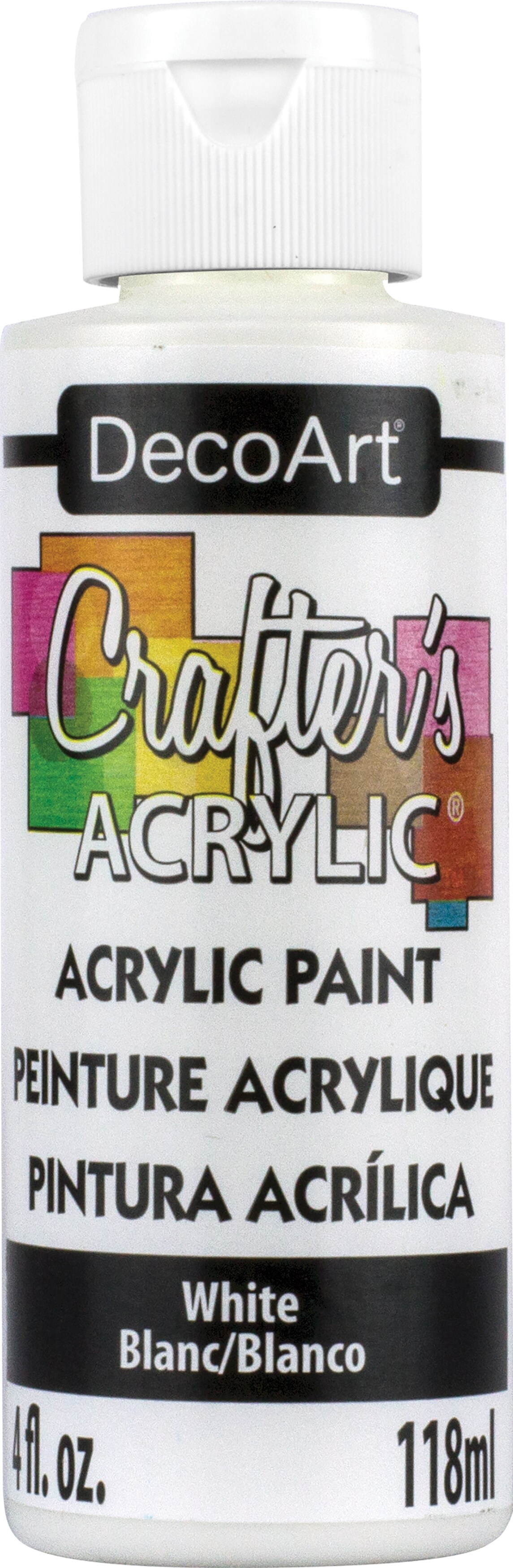 DecoArt Crafters Acrylic White Paint