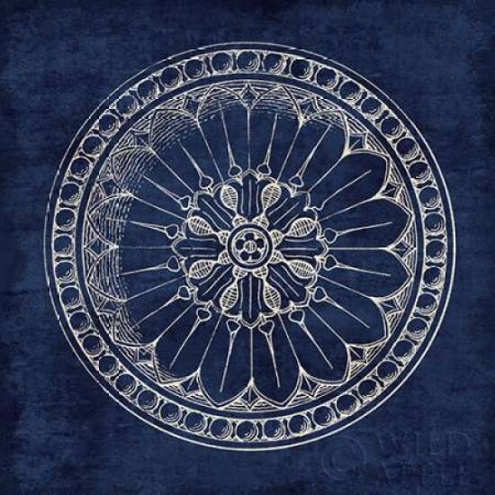 Rosette I Indigo Poster Print by Wild Apple Portfolio - Item # VARPDX23696