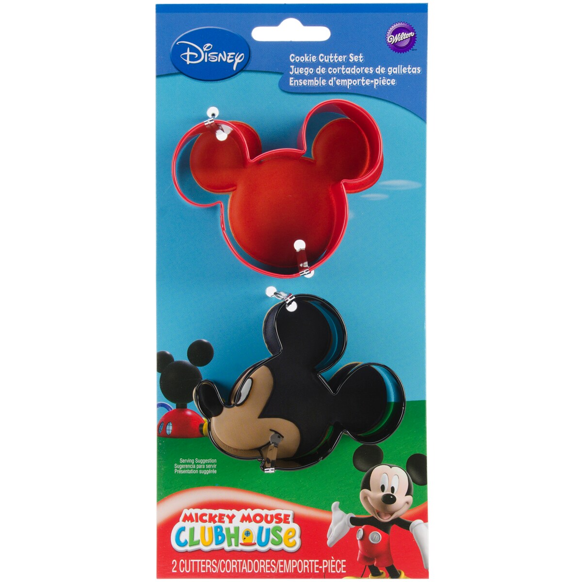 Wilton Disney Cookie Cutter Set 2/Pkg-Mickey Mouse Clubhouse