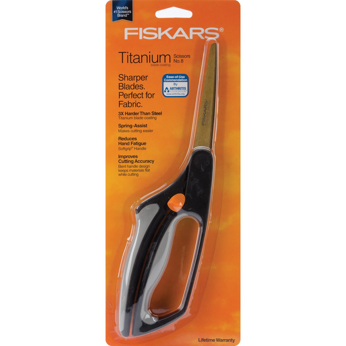 Fiskars Easy Action Titanium Scissors 8&#x22;-
