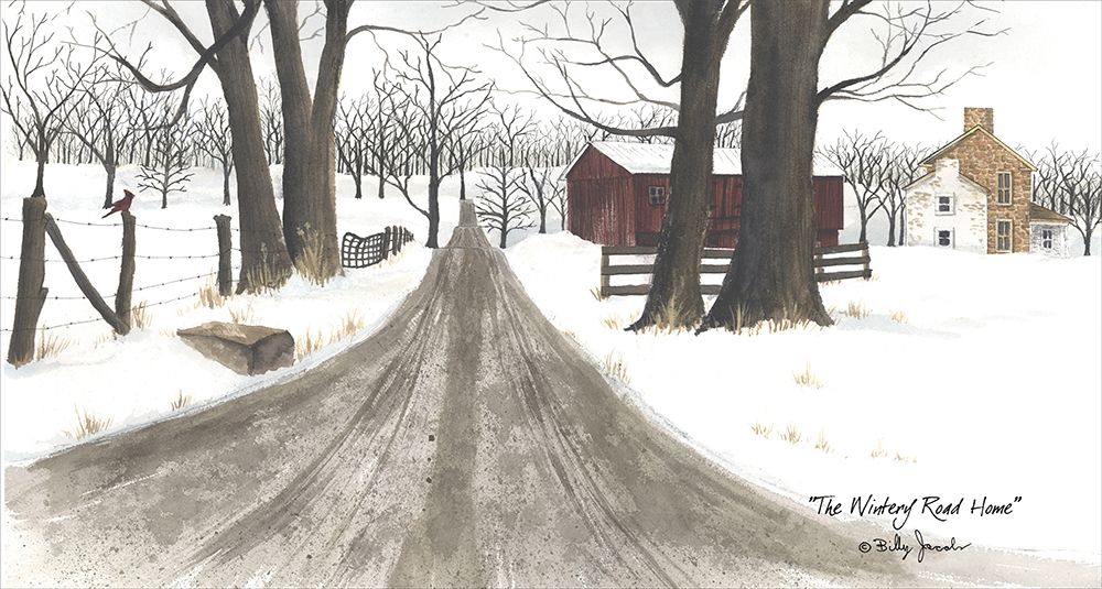 The Wintery Road Home Poster Print by Billy Jacobs - Item # VARPDXBJ1159