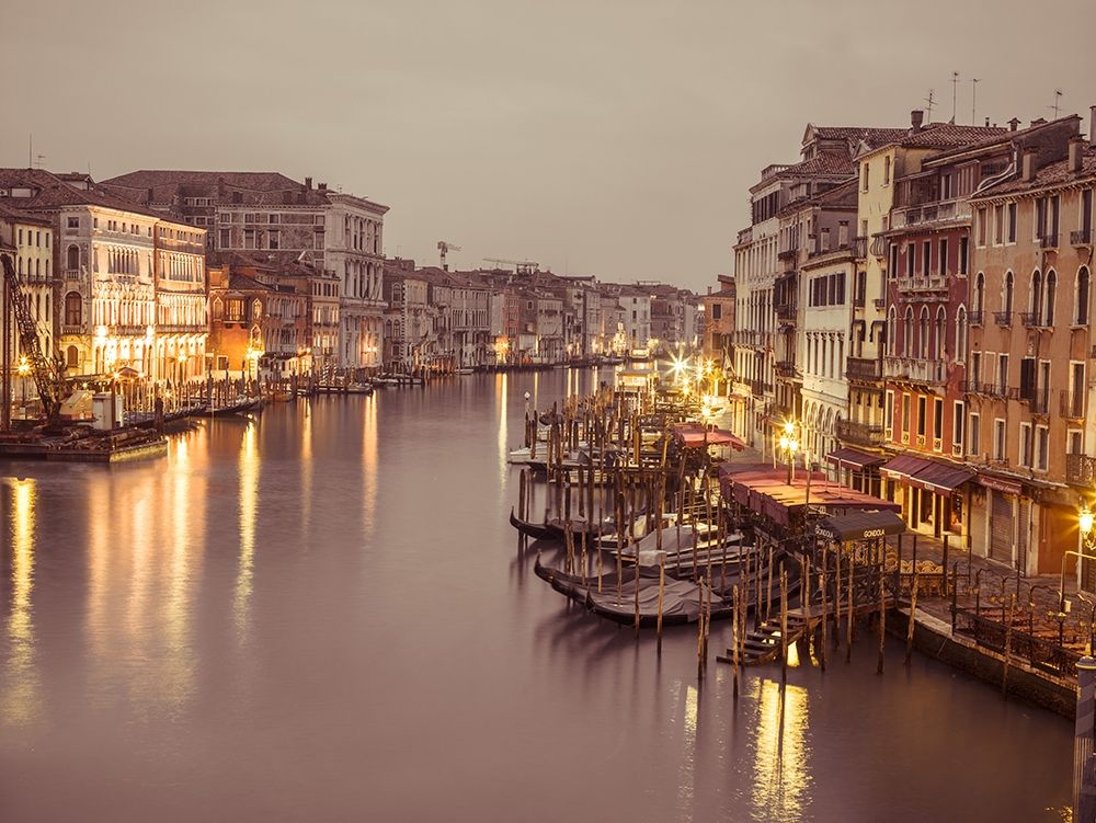 The Grand canal at dusk, Venice, Italy, FTBR-1893 Poster Print by Assaf Frank - Item # VARPDXAF20130409193C01