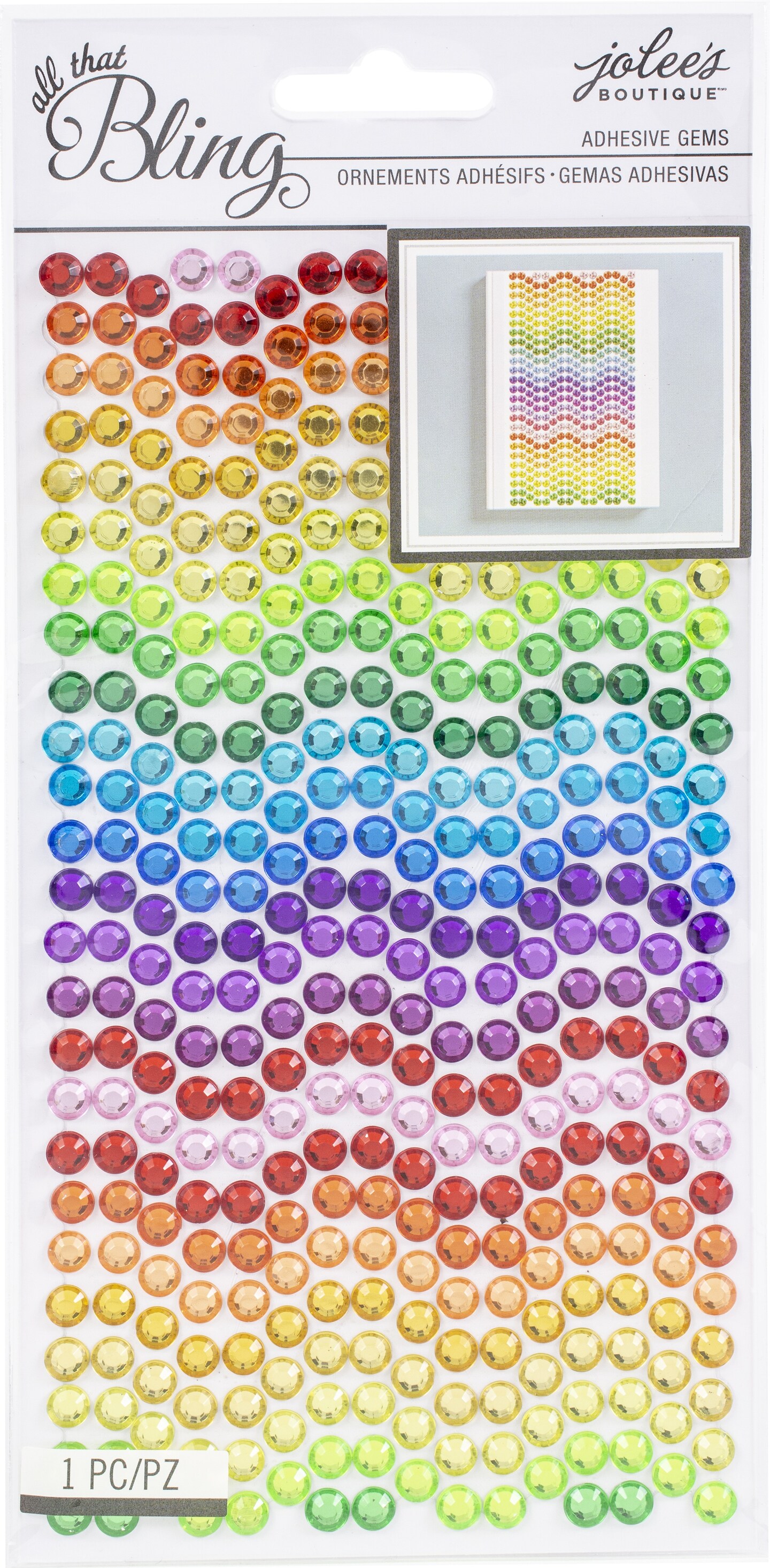 Jolee&#x27;s Boutique Bling Embellishments-Radiant Rainbow