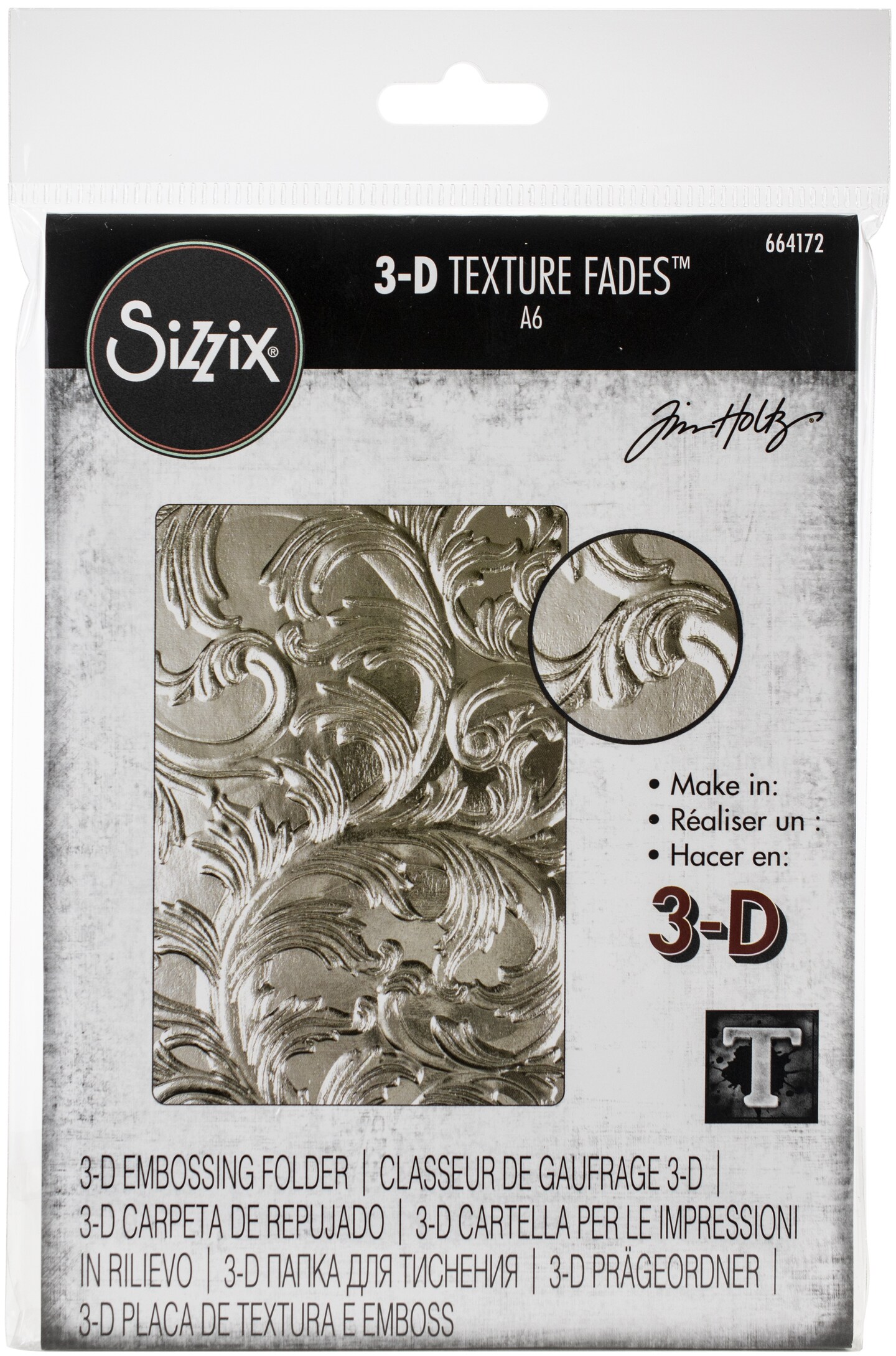 Pick Your Tim Holtz and Sizzix 3D Textured Impressions Embossing Folders  Craft Supply 