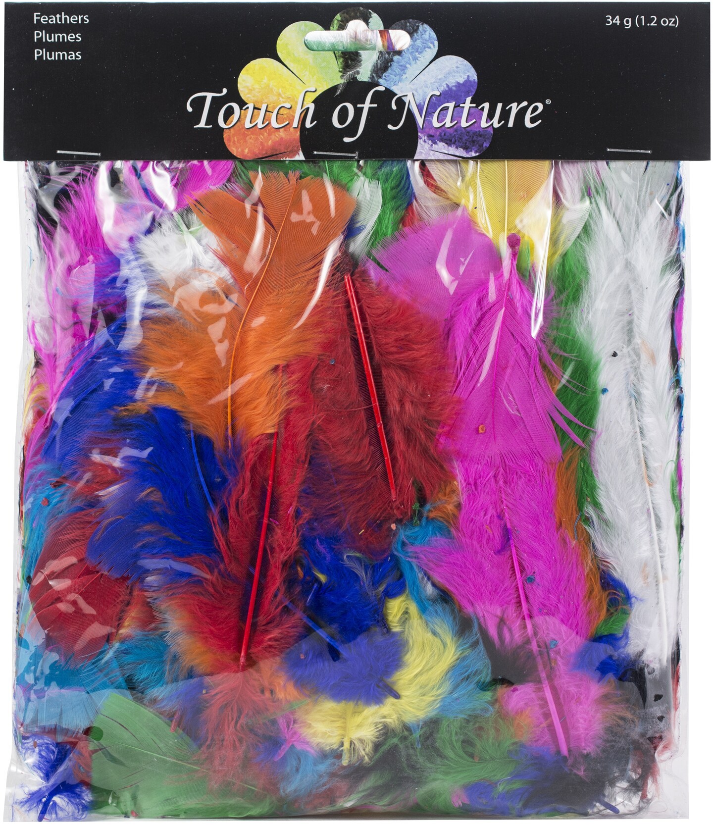 Touch Of Nature Fluffy Marabou Feathers 34g-Assorted Colors
