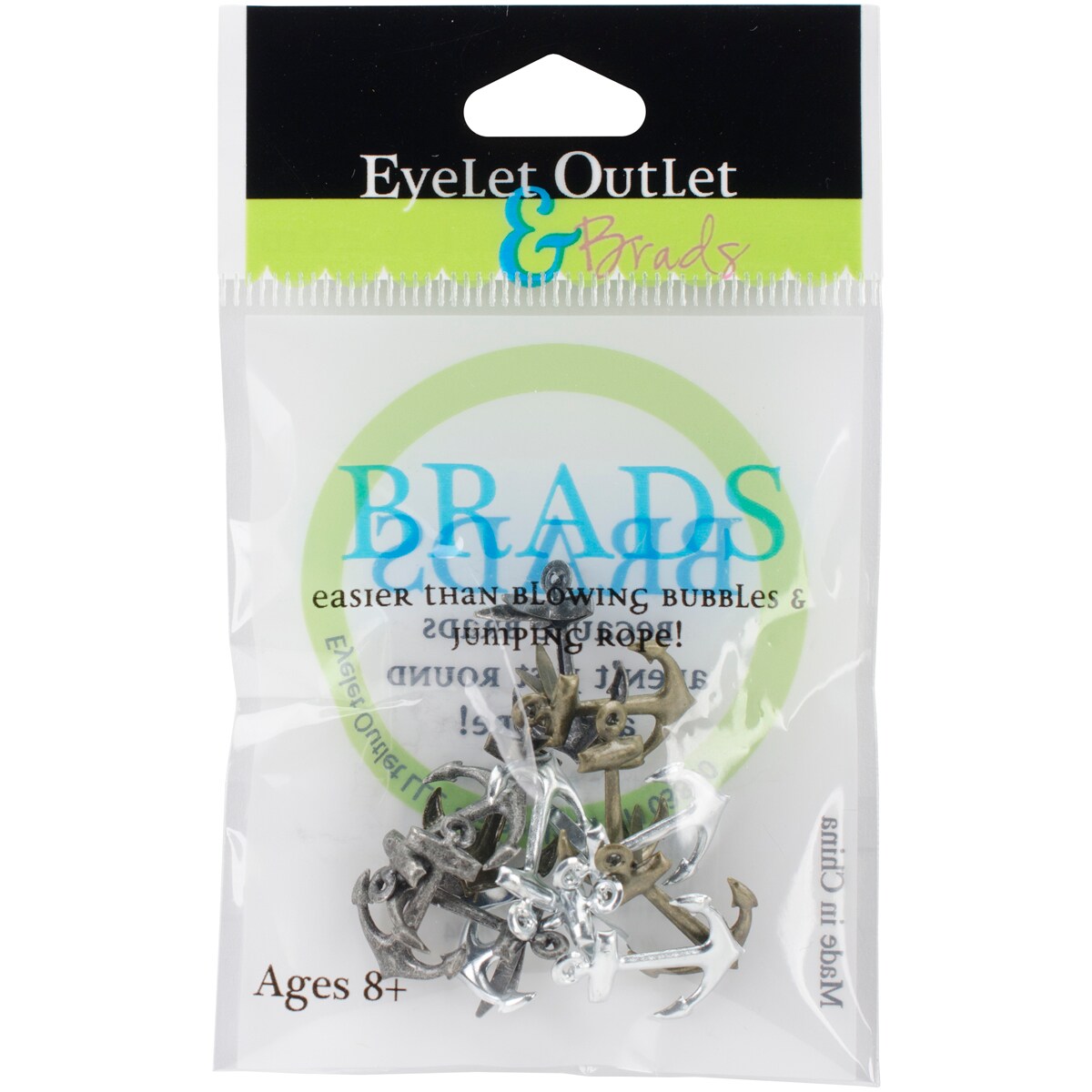 Eyelet Outlet Shape Brads 12/PkgMetallic Anchor Michaels