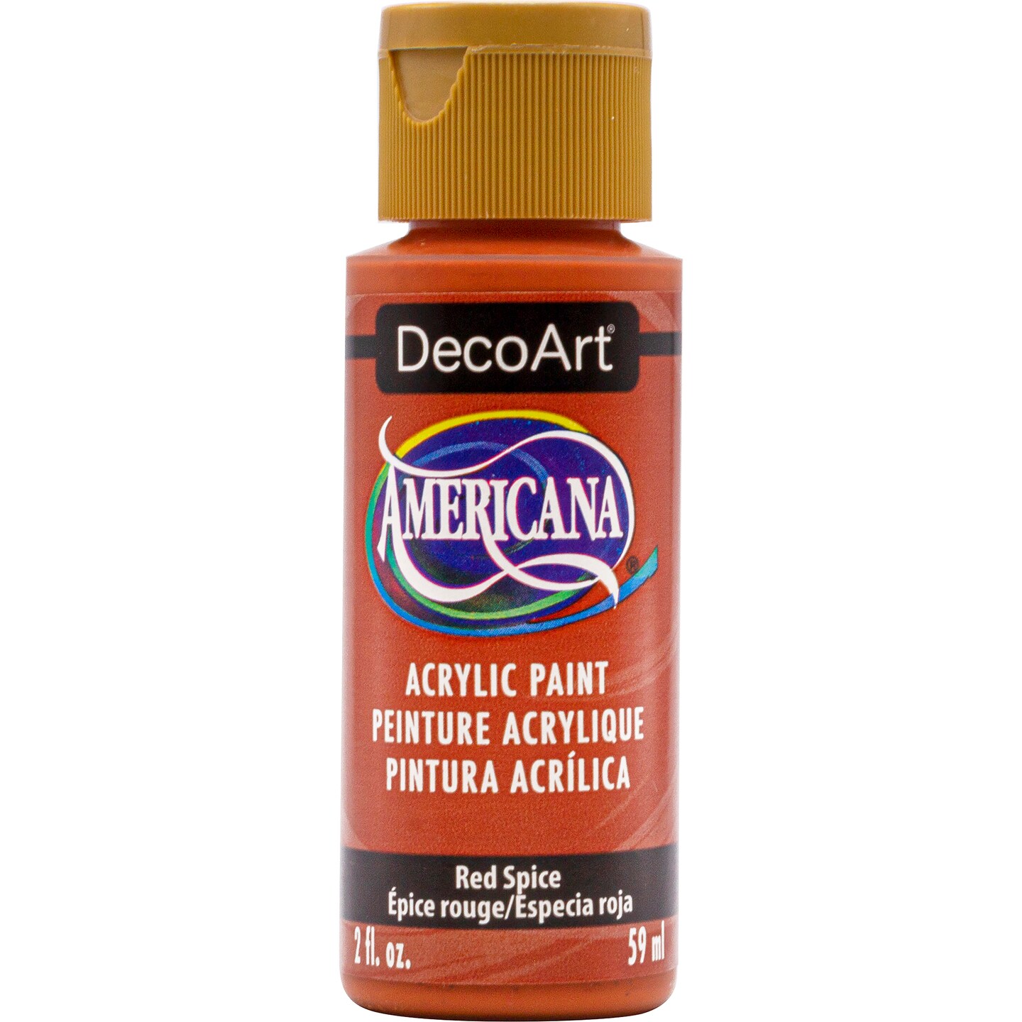 DecoArt Americana Acrylic Color, 2 oz. Bottle, Red Spice