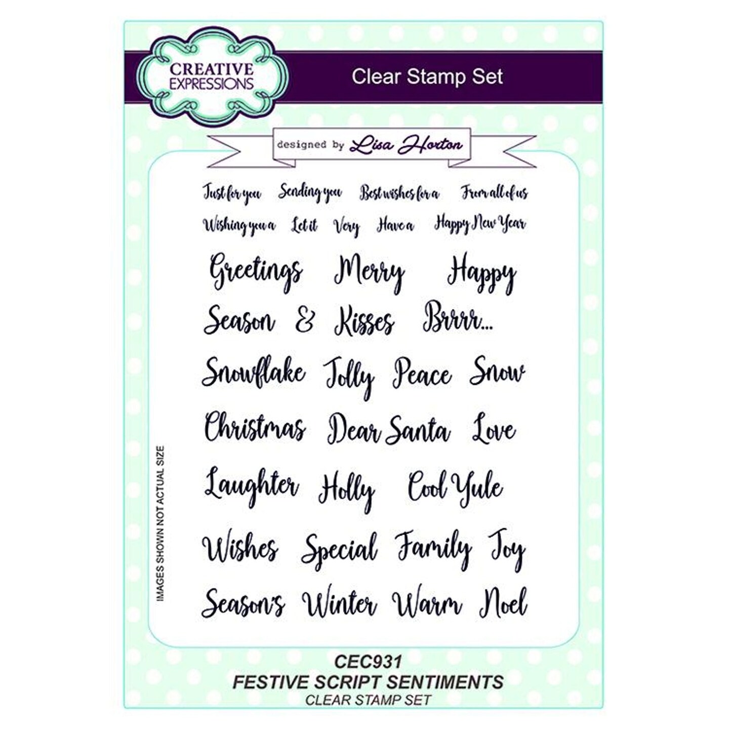 Simply Creative Clear Christmas Stamp - With Love At Christmas
