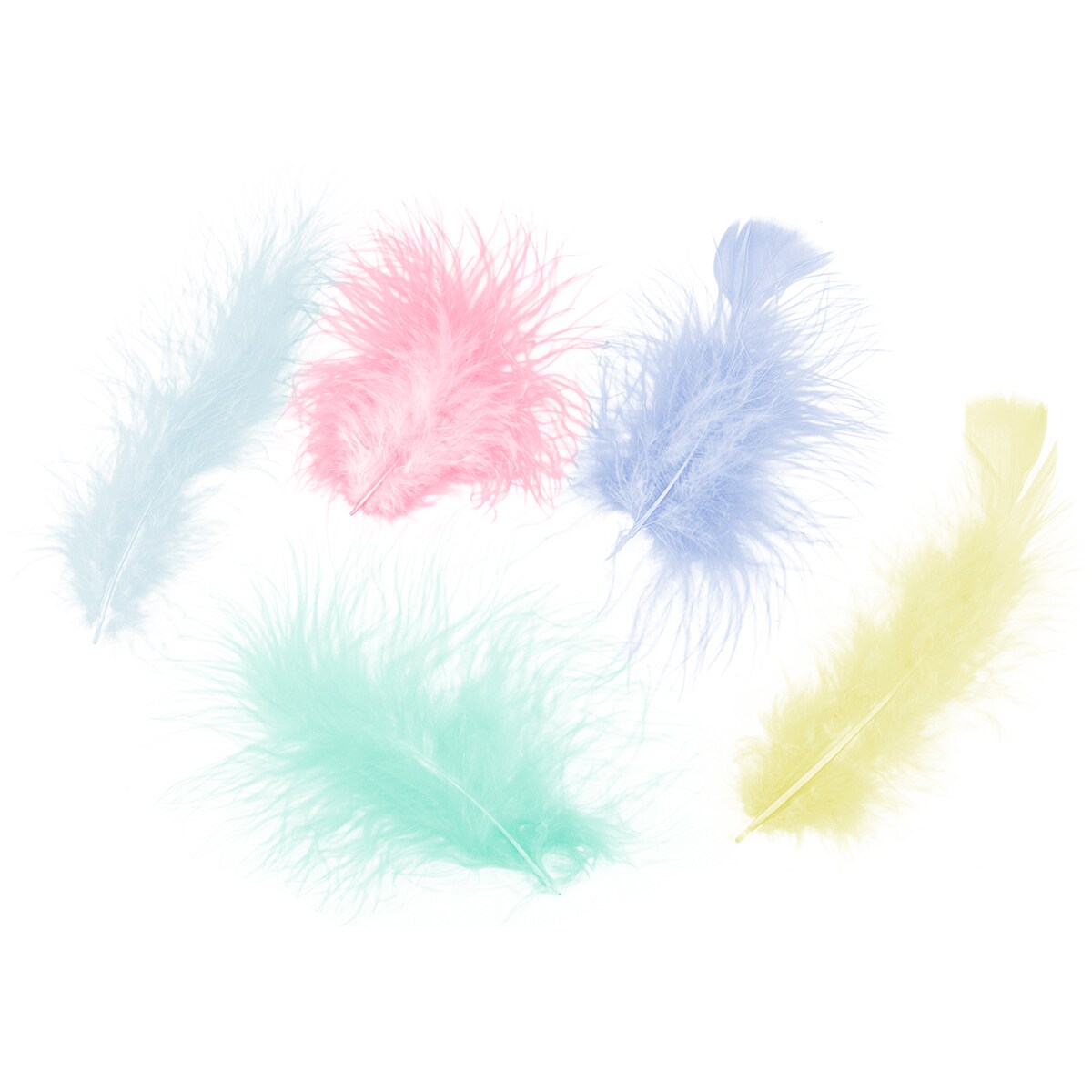 Rainbow Craft Goose Feathers by Creatology™