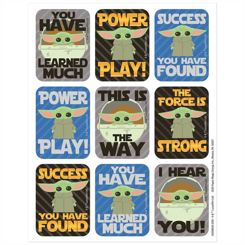 Star Wars&#x2122; The Mandalorian Giant Stickers, Pack of 36