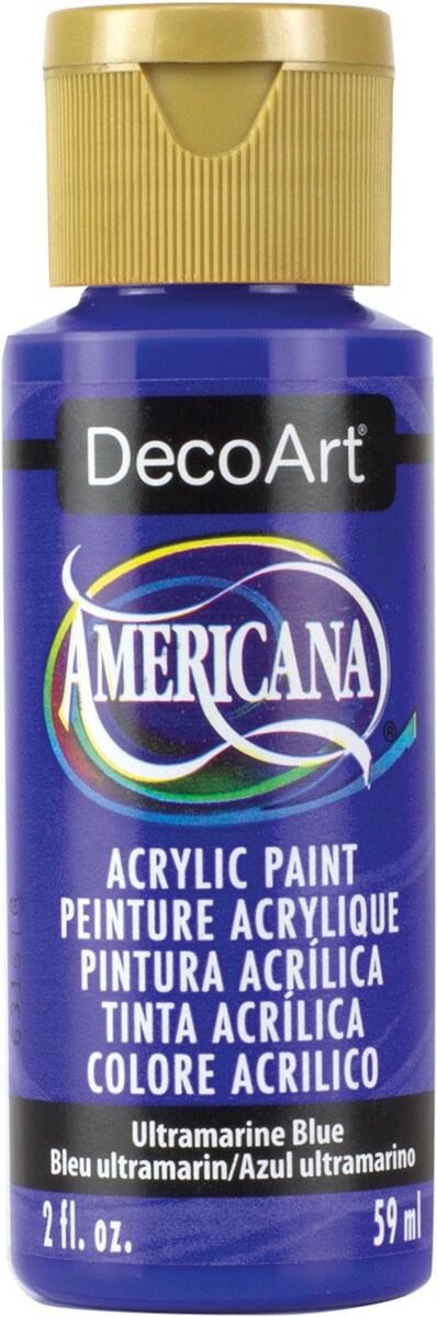 DecoArt Americana Acrylic Paint 2oz-Ultramarine Blue - Transparent
