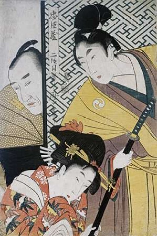 Act II of Chushingura The Young Samurai Rikiya Poster Print by  Kitagawa Utamaro - Item # VARPDX265703