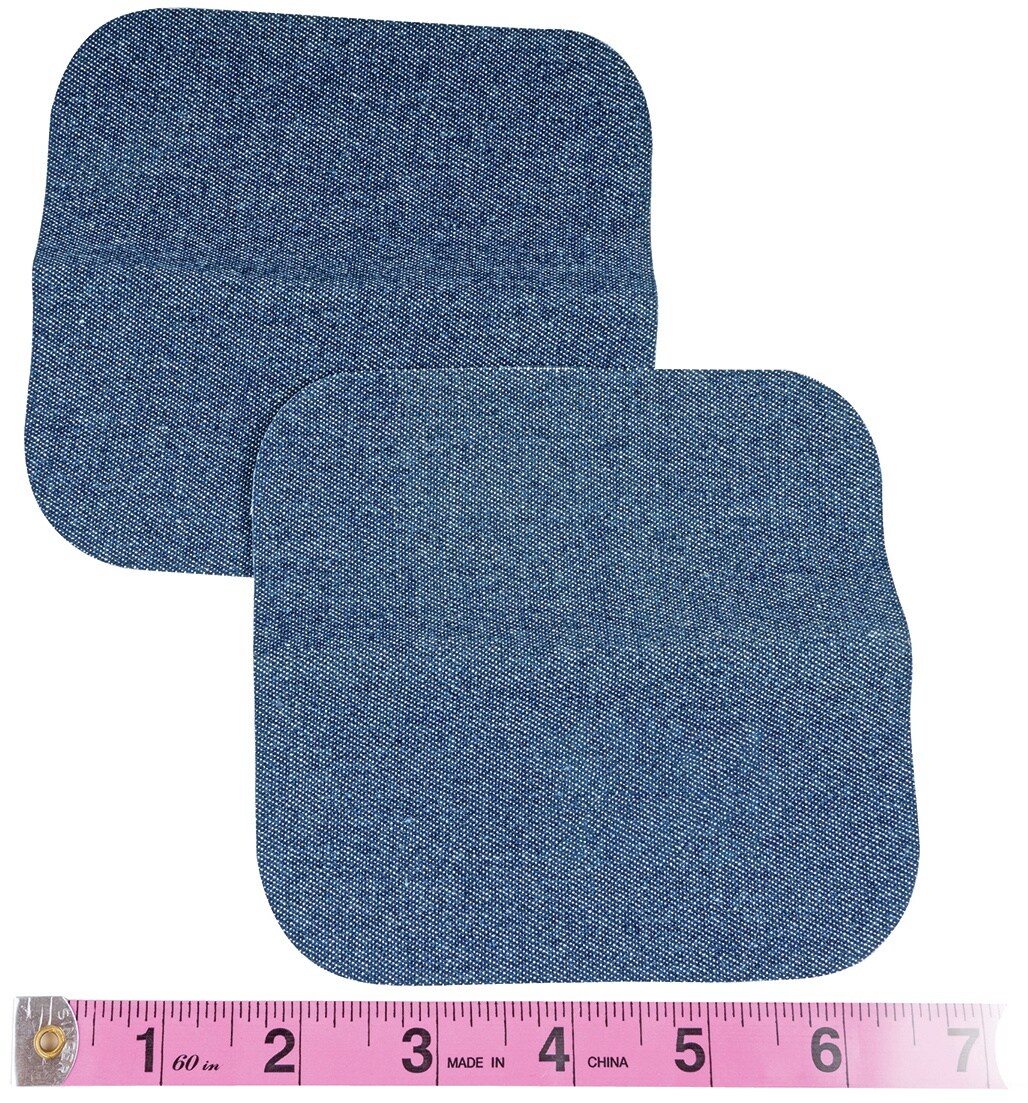 Amazon.com: 20 Pieces Jeans Denim Patches, Premium Quality Denim Iron-on  Jean Patches, 4 Shades of Blue Iron On Pants Patches for Holes Clothing  Repair Outside (4.3 x 2.9