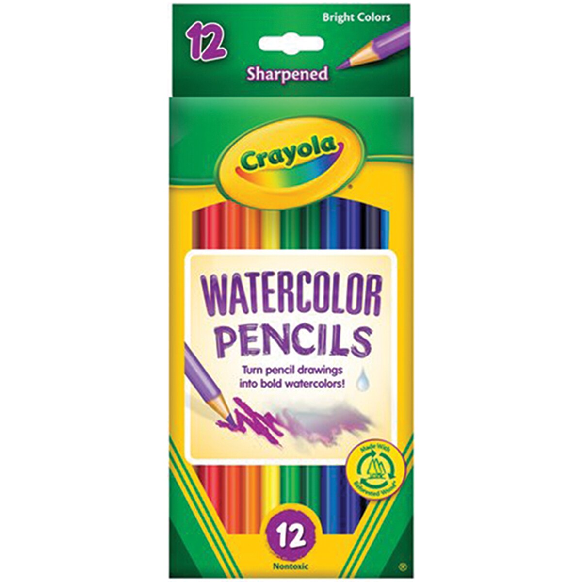 Crayola Watercolor Pencils-12/Pkg Long