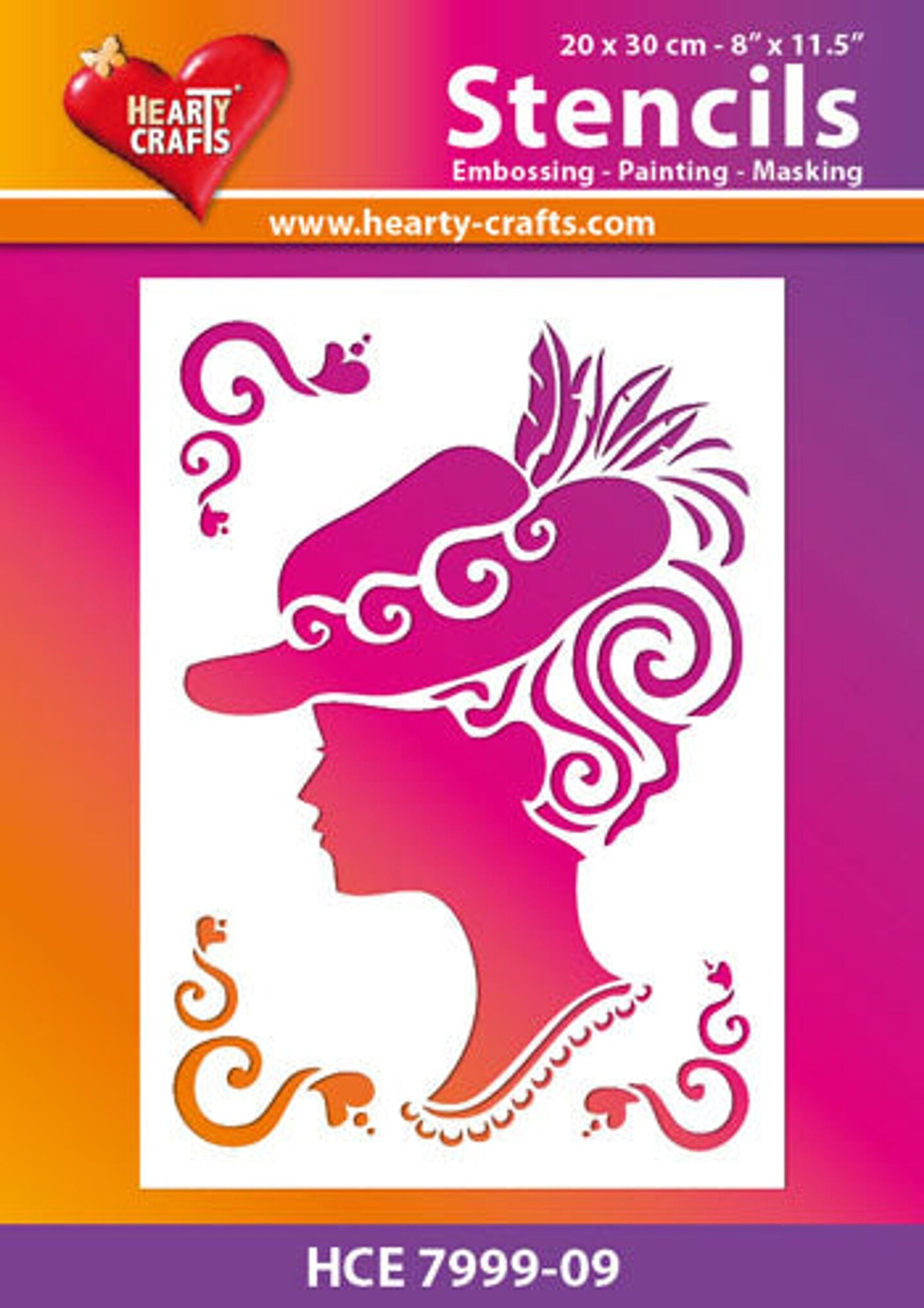 Hearty Crafts Fancy Lady Stencil 8 x10 Michaels