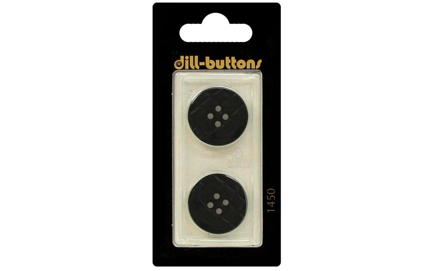Dill Buttons 20mm 2pc 4 Hole Navy Blue Michaels