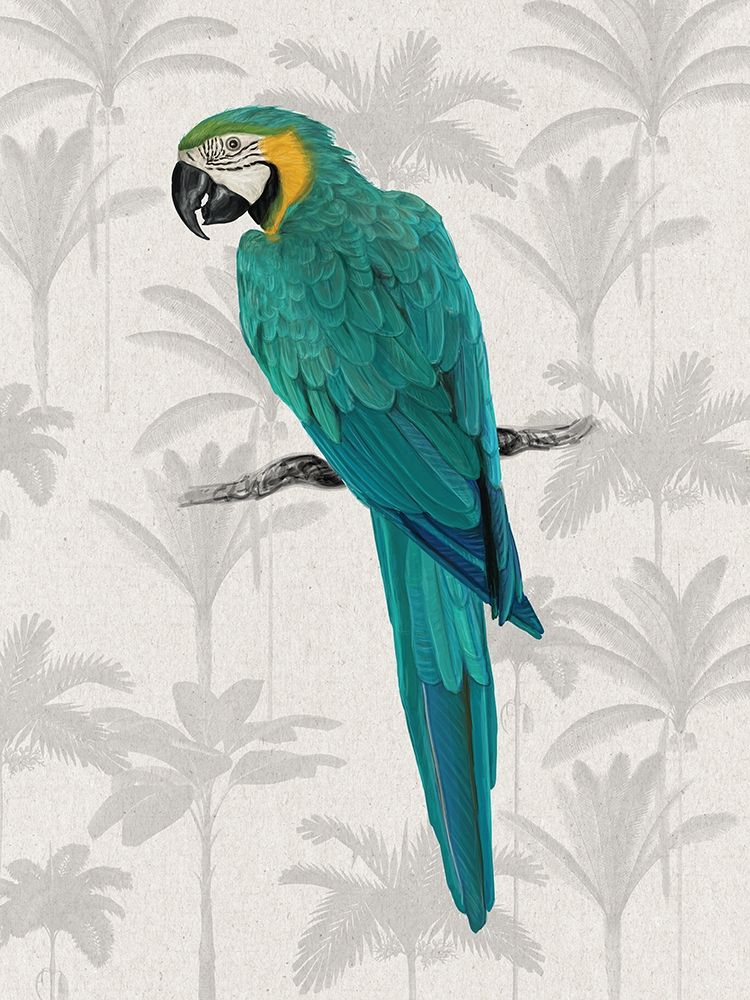 Tropical Macaw Poster Poster Print by Urban Road Urban Road # URP633