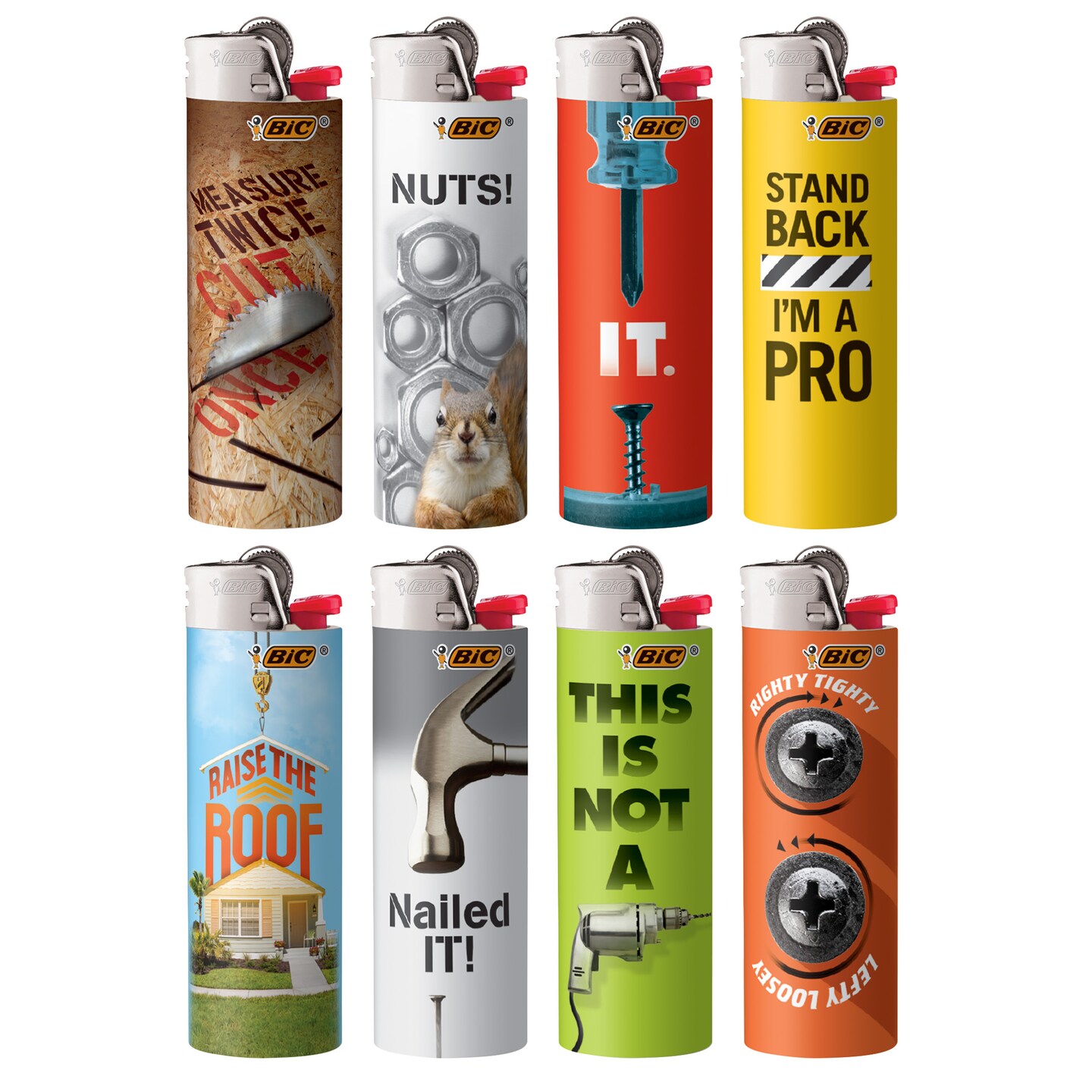 BIC Special Edition Lighter, Various Designs, 8-Count Pack