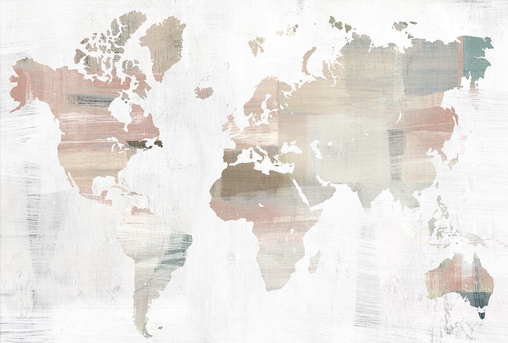 World Travelers Map  Poster Print by Isabelle Z Isabelle Z # EZ574A