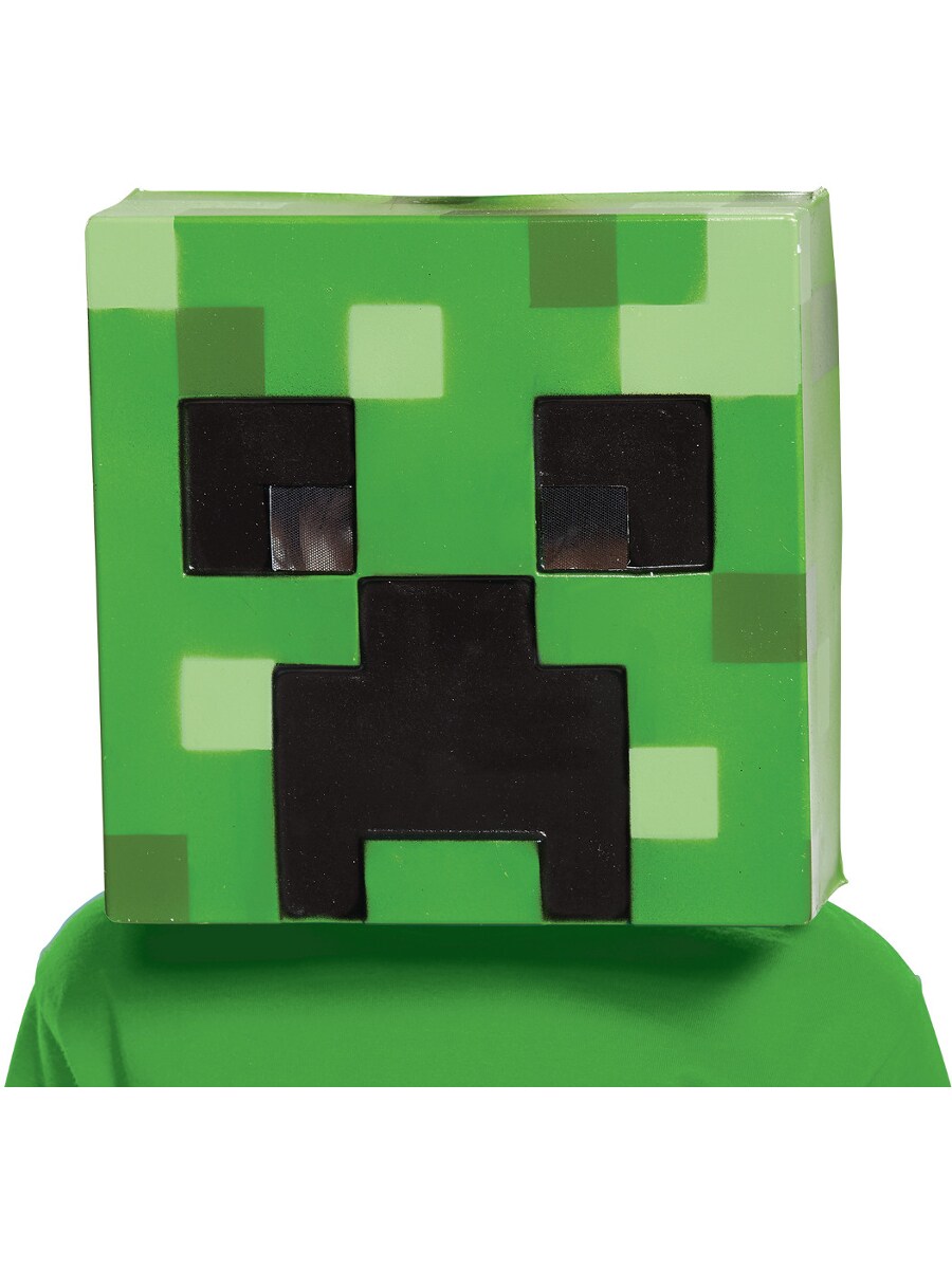 Child's Minecraft Creeper Mob Monster Vacuform Mask Mojang Costume Accessory