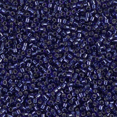 Miyuki Delica Bead 11/0, DB0183, Silver Lined Royal Blue, 5 grams