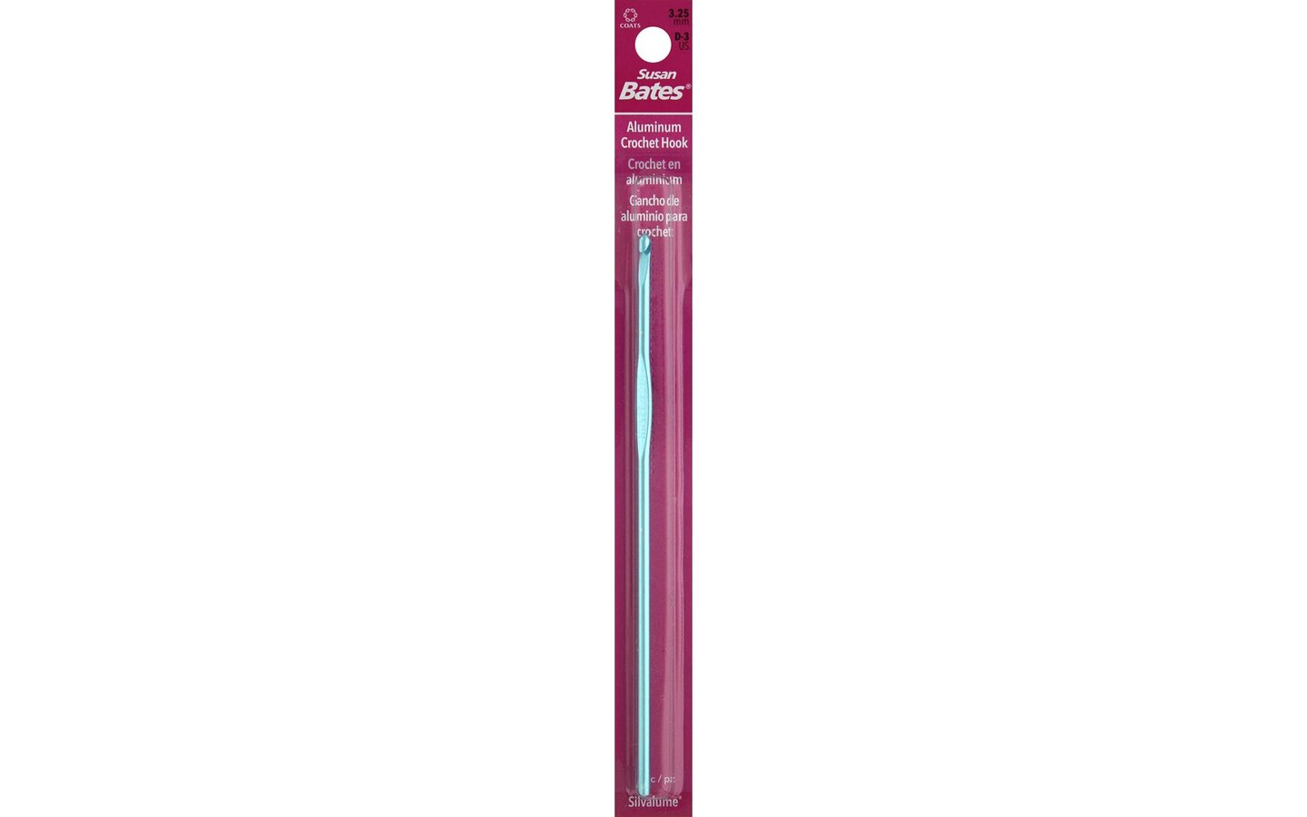 Bates Silvalume Crochet Hook D