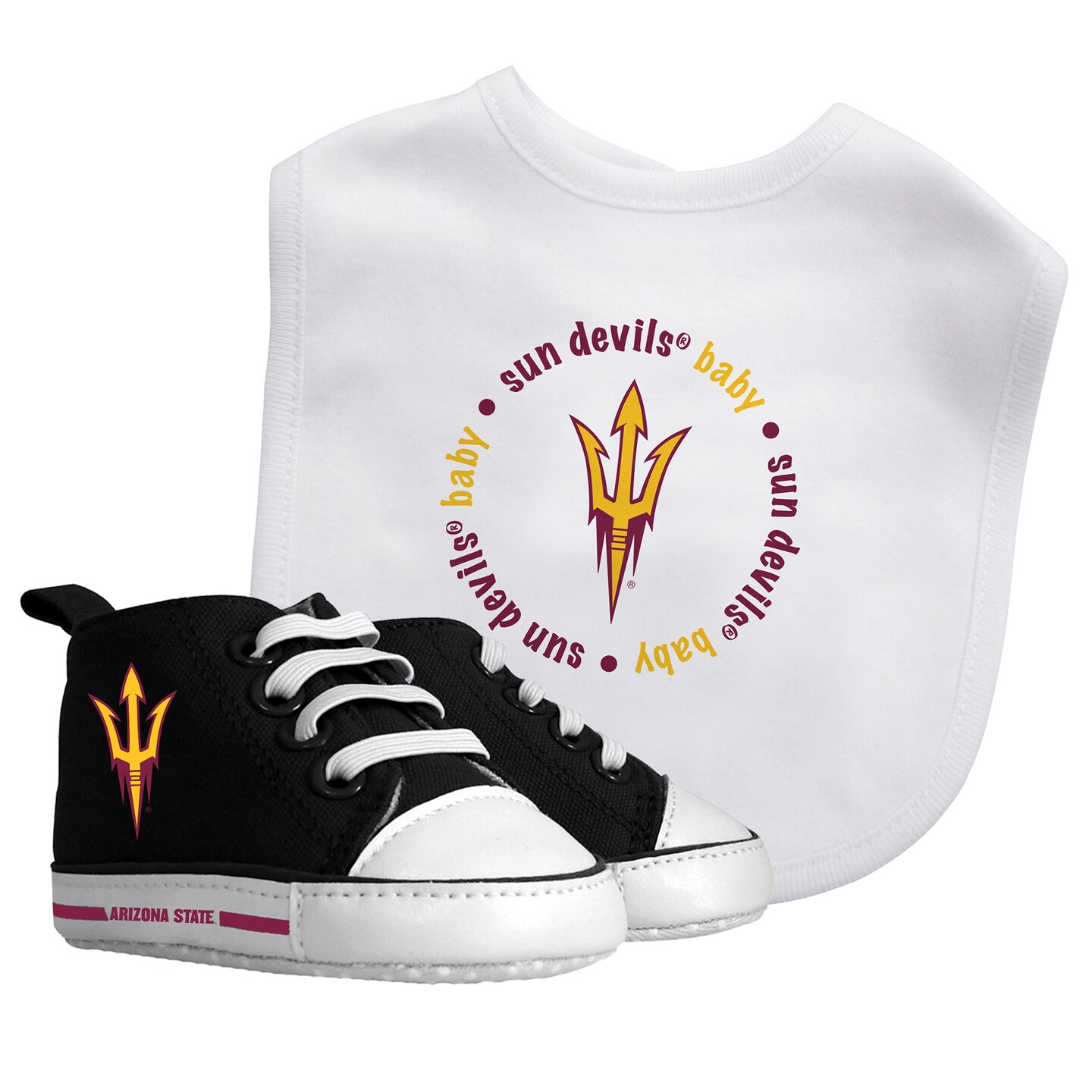 Baby Fanatic 2 Piece Bid and Shoes - NCAA Arizona State Sun Devils - Unisex Infant Apparel