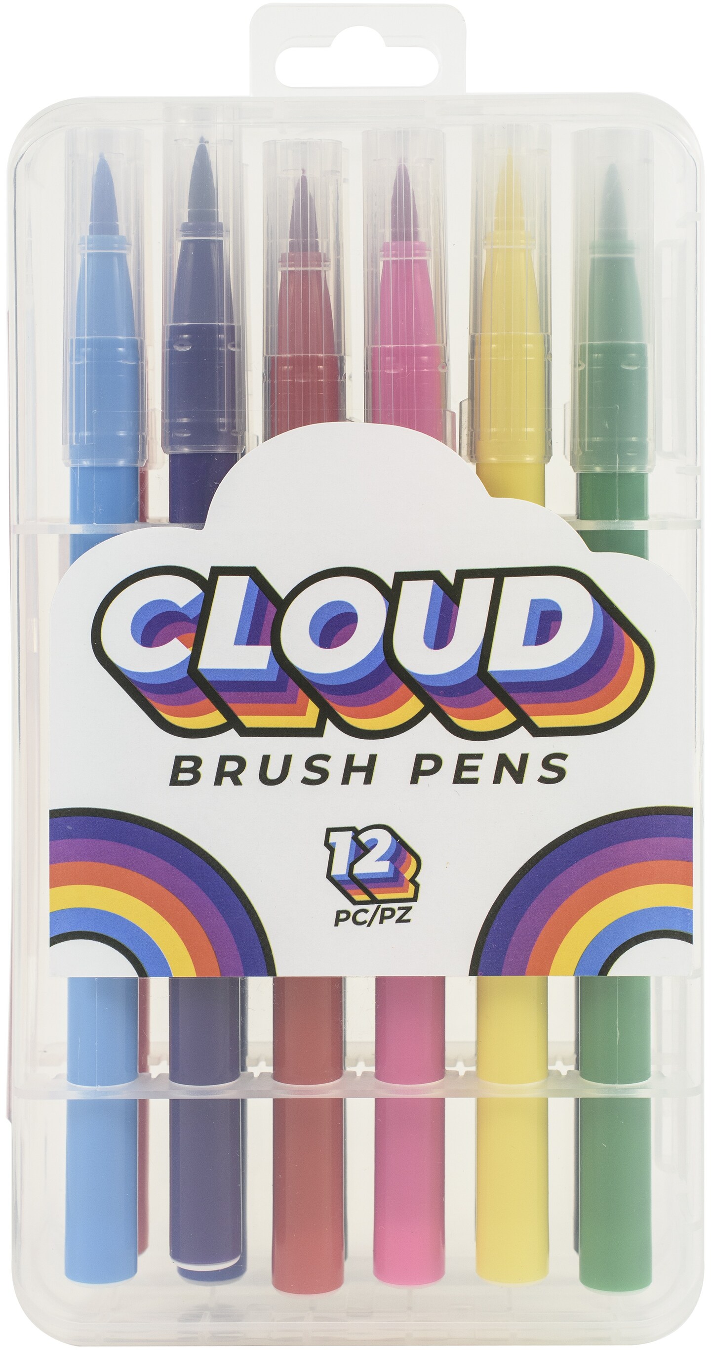 American Crafts Brush Pens 12/Pkg-Cloud