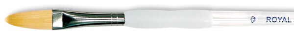 Royal &#x26; Langnickel(R) Soft-Grip Gold Taklon Oval Wash Brush