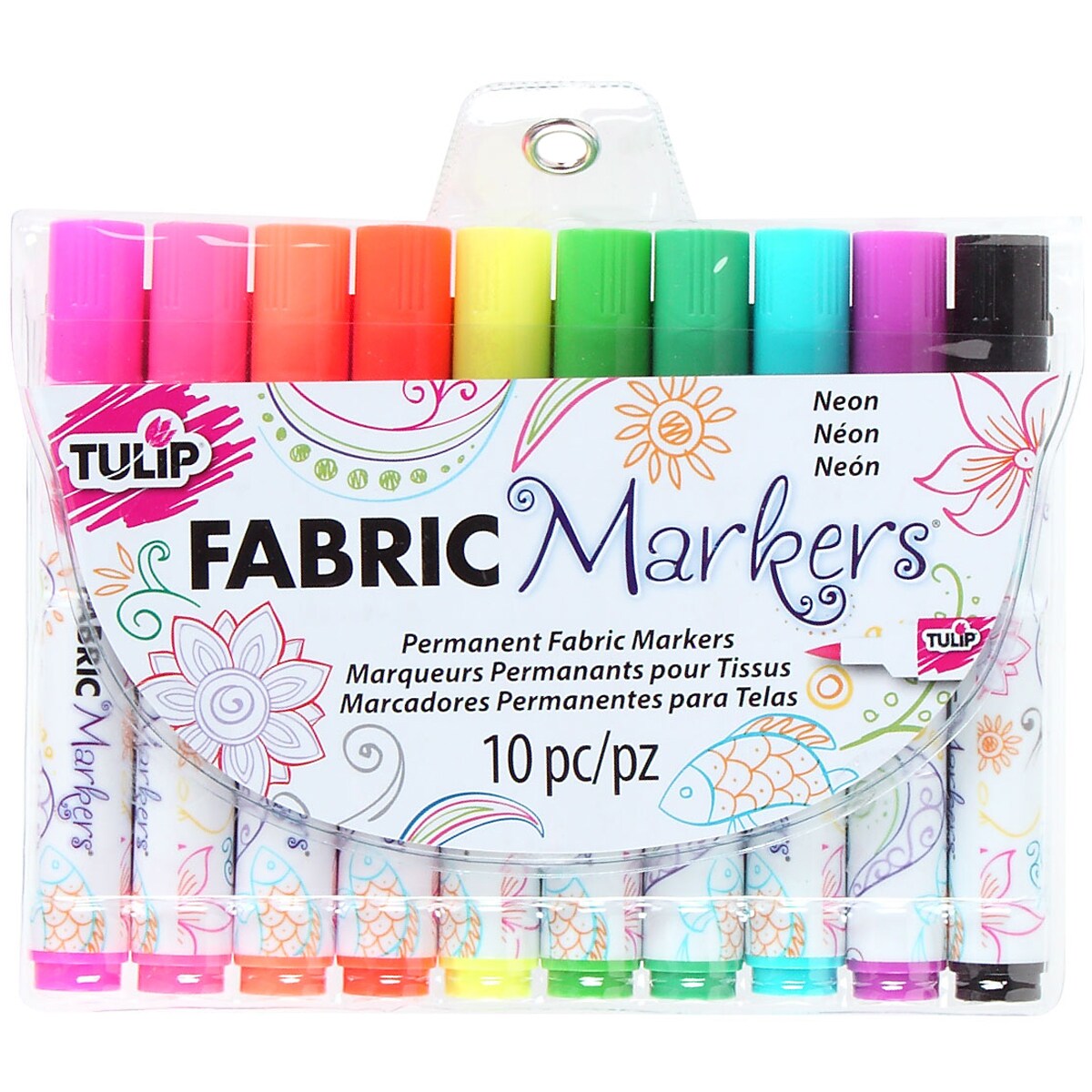 Tulip Permanent Fabric Markers 10/Pkg