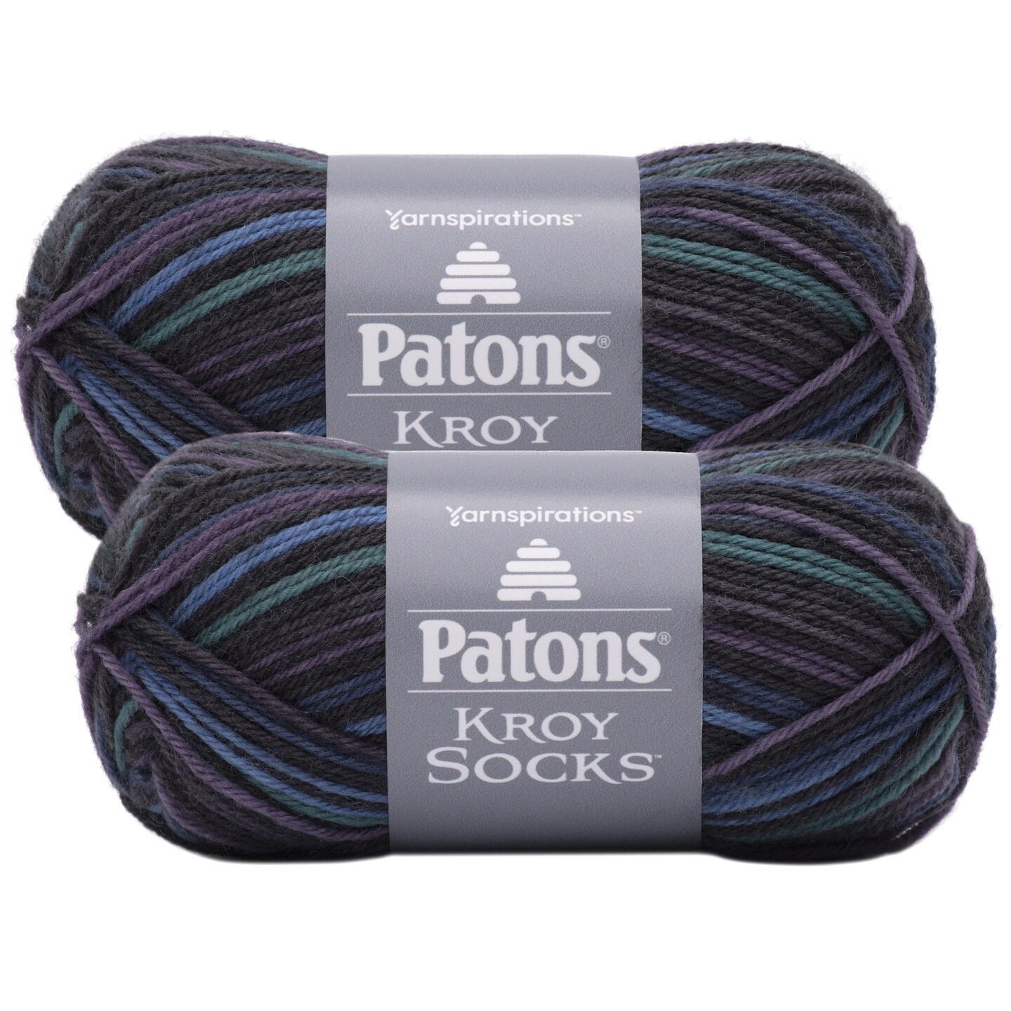 (Pack of 2) Patons Kroy Socks Yarn-Magic Stripes