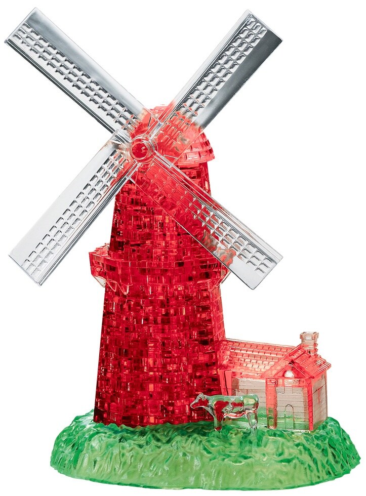 Bepuzzled 3D Licensed Crystal PuzzleWindmill (White/Red) Michaels