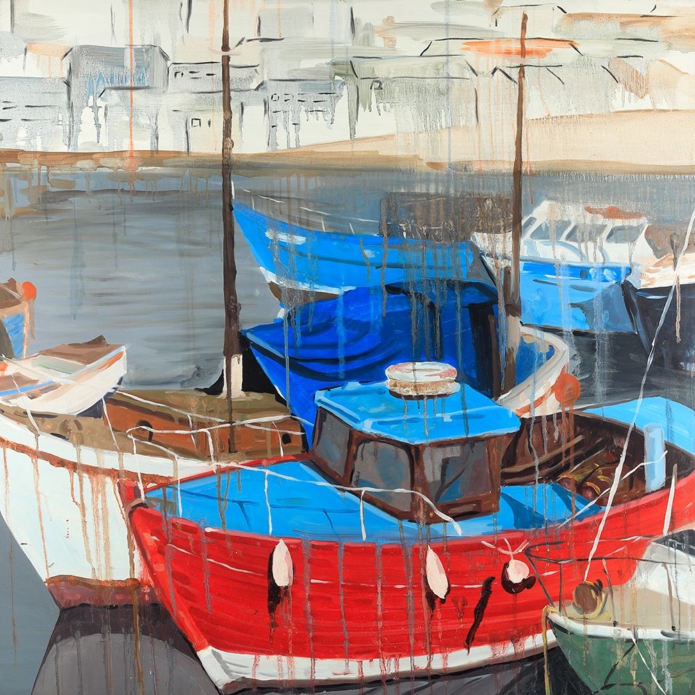 Rainy Day At The Dock Poster Print by Atelier B Art Studio - Item # VARPDXBEGCOA83