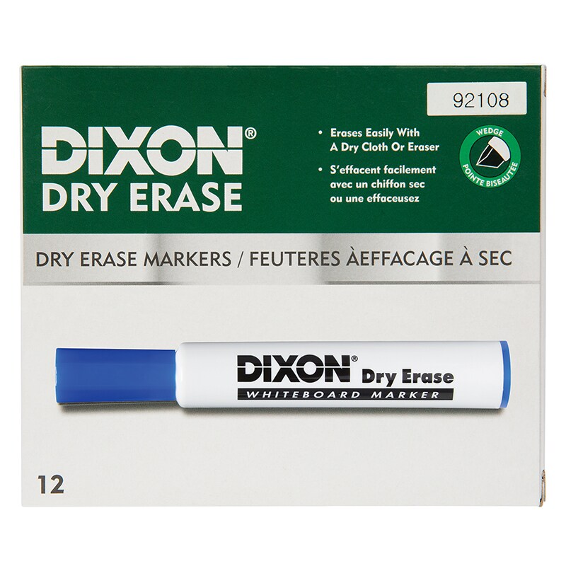 Dry Erase Markers Wedge Tip, Blue, Pack Of 12 Michaels