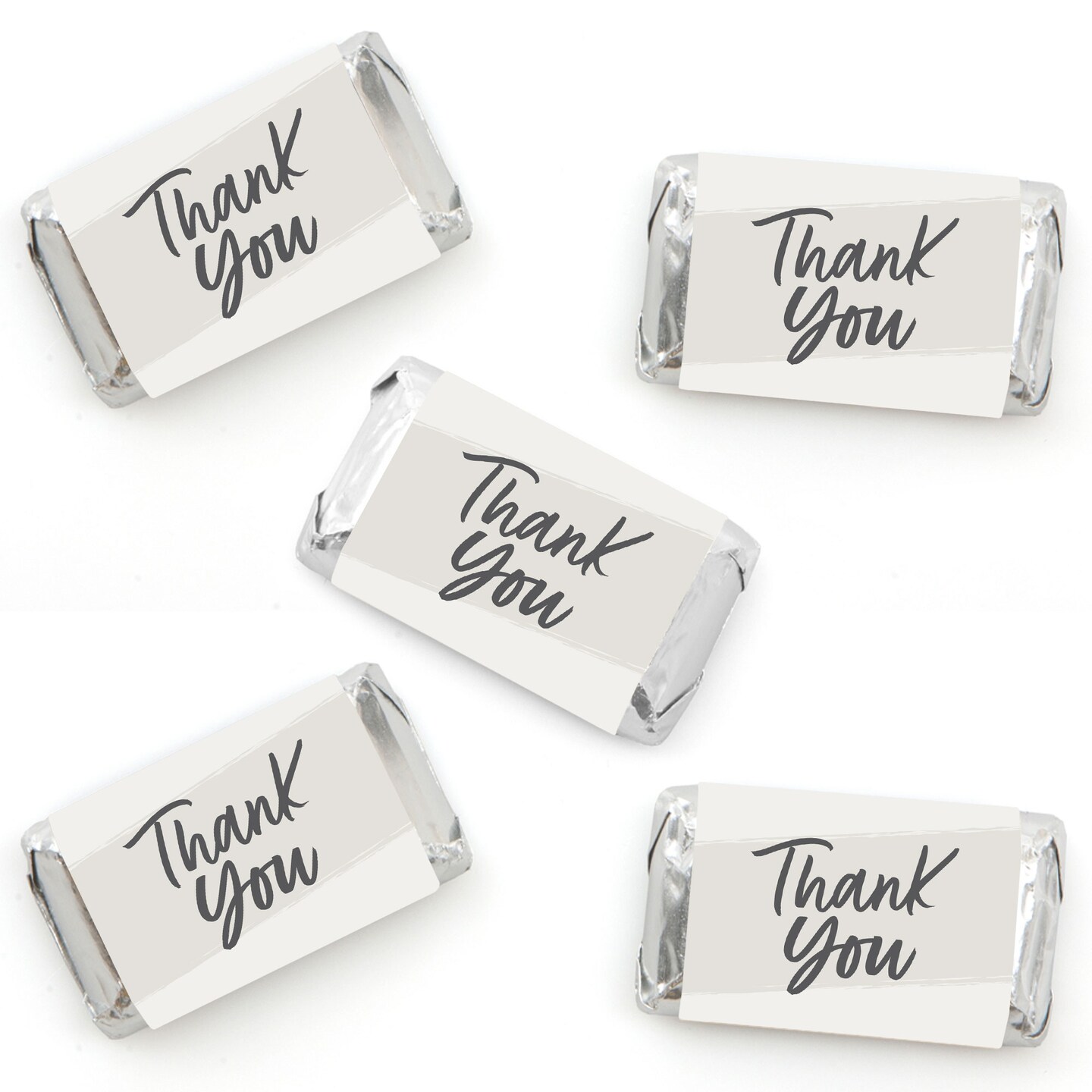 Big Dot of Happiness Champagne Elegantly Simple - Mini Candy Bar Wrapper Stickers Party Small Favors 40 Ct