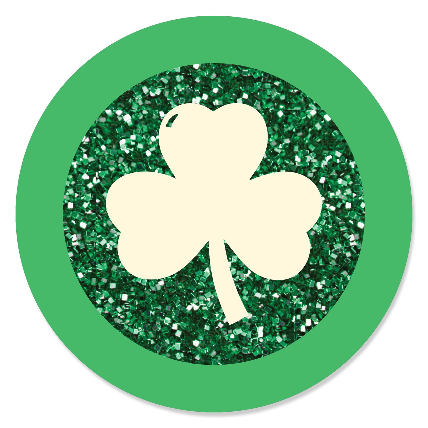 Big Dot of Happiness St. Patrick&#x27;s Day - Saint Paddy&#x27;s Day - Party Circle Sticker Labels - 24 Count